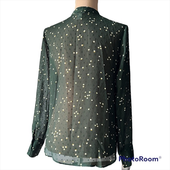 Plumeti shiffon ruffled blouse sz 8 like new - Picture 5 of 17